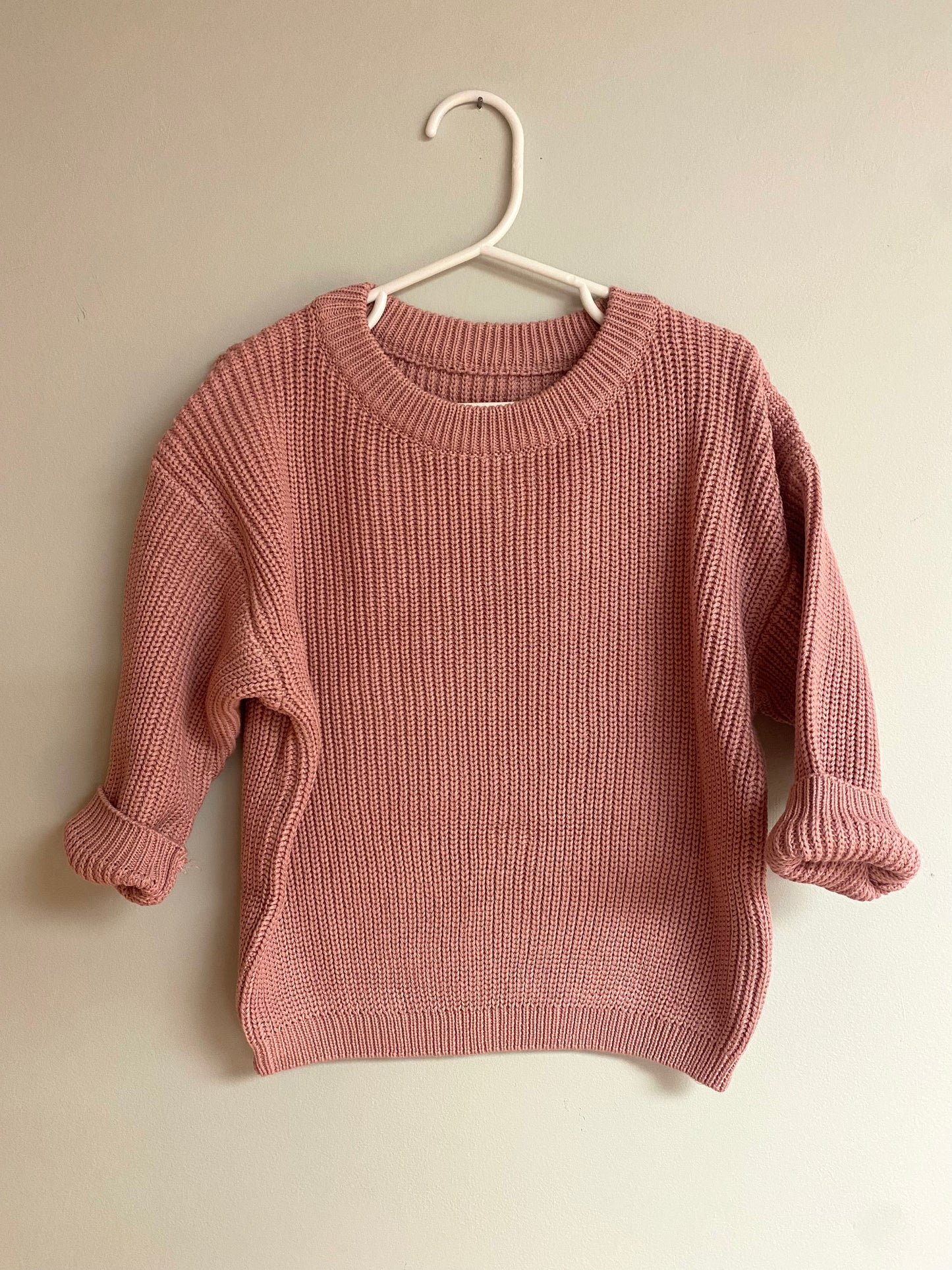 Custom Rose Embroidered Sweater (oversized fit)