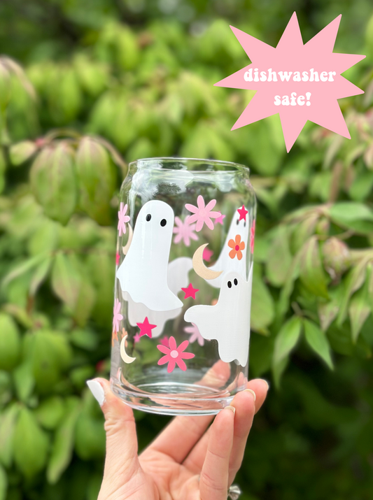 Ghost Can Glass - Dishwasher Safe!