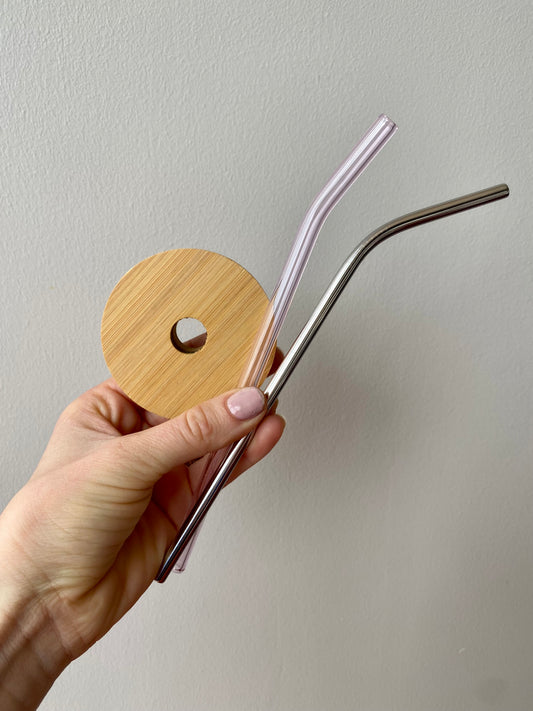 Bamboo Lid + Straw