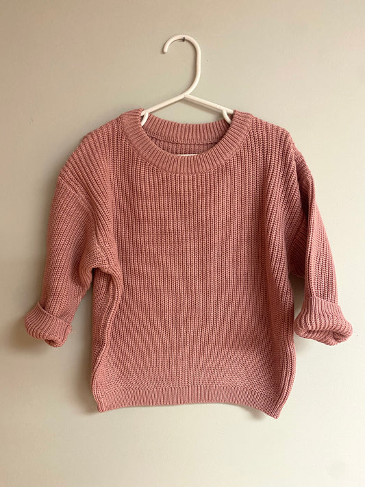 Custom Rose Embroidered Sweater (oversized fit)