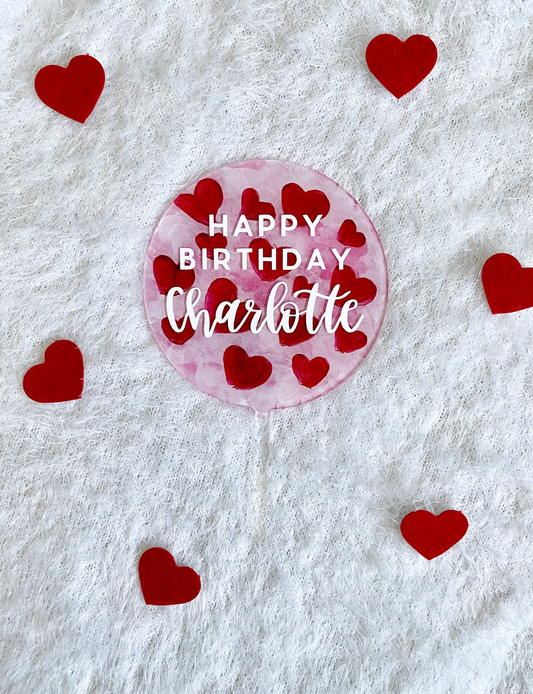 Heart Cake Topper